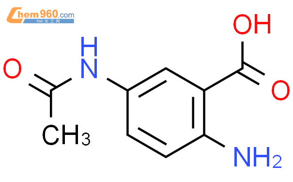 5-乙酰胺基-2-氨基苯酸结构式图片|50670-83-2结构式图片