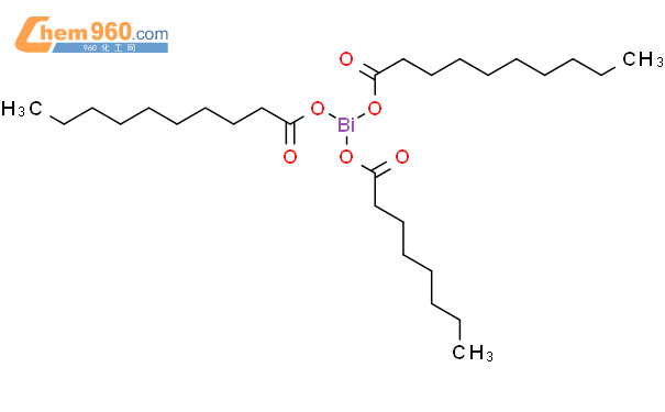 508170 23 8 Bismuthine bis 1 oxodecyl oxy 1 oxooctyl oxy CAS号 508170 23 8 Bismuthine bis