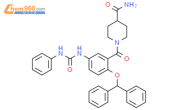 508216 76 0 4 Piperidinecarboxamide 1 [2 Diphenylmethoxy 5 [[ Phenylamino Carbonyl]amino