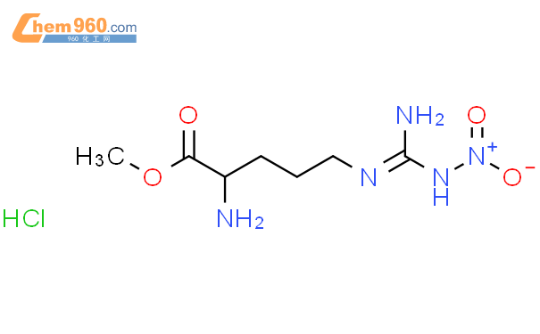 N5-[亚氨基(硝基氨基)甲基]-D-鸟氨酸甲酯盐酸盐结构式图片|50912-92-0结构式图片