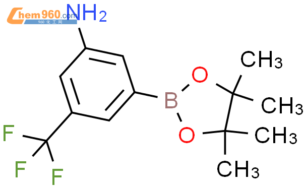 3-氨基-5-三氟甲基苯硼酸频那醇酯结构式图片|510771-54-7结构式图片