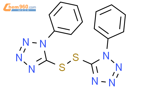 5,5-二硫-1,1-双苯基四氮唑结构式图片|5117-07-7结构式图片