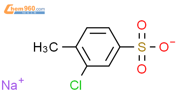 3-氯-4-甲基苯磺酸钠结构式图片|5138-91-0结构式图片