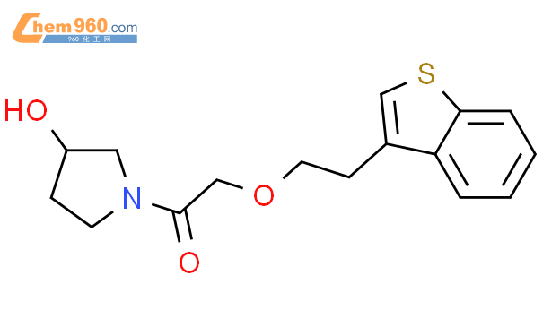 519188-61-5,3-PYRROLIDINOL, 1-[(2-BENZO[B]THIEN-3-YLETHOXY)ACETYL]-化学式 ...