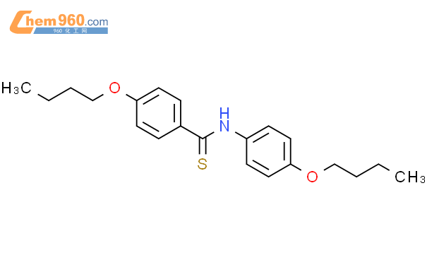 5198 06 1benzenecarbothioamide 4 Butoxy N 4 Butoxyphenyl 化学式、结构式、分子式、mol、smiles 960化工网 9339