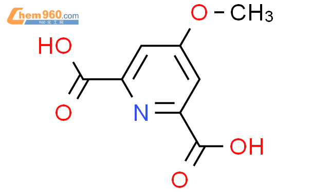 4-甲氧基吡啶-2,6-二羧酸结构式图片|52062-26-7结构式图片