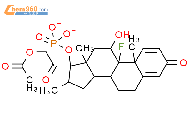 倍他米松乙酸酯磷酸酯结构式图片|52081-45-5结构式图片