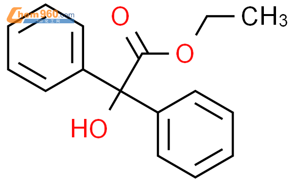 1,1-二苯基-1-羟基乙酸乙酯结构式图片|52182-15-7结构式图片