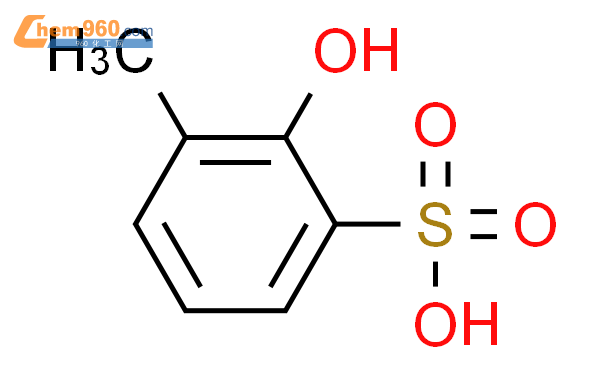 52277-26-6,2-羟基-3-甲基-苯磺酸化学式、结构式、分子式、mol、smiles – 960化工网