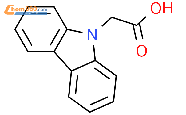 咔唑-9-YL-乙酸结构式图片|524-80-1结构式图片