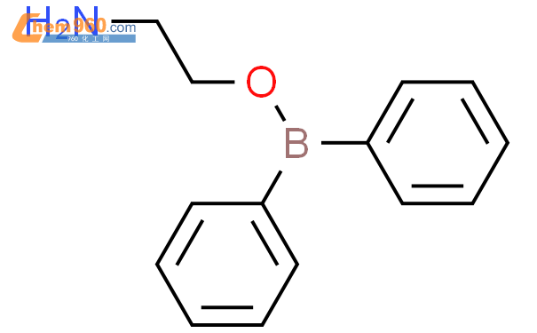2-氨基乙基联苯基硼酸酯结构式