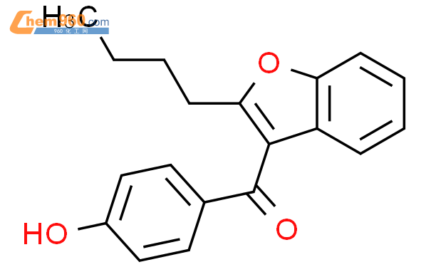 2-丁基-3-(4-羟基苯甲酰基)苯并呋喃结构式图片|52490-15-0结构式图片