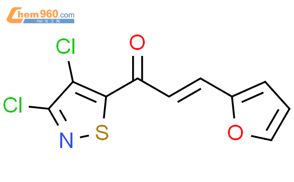 524941 44 4 2 Propen 1 one 1 3 4 dichloro 5 isothiazolyl 3 2 furanyl CAS号 524941 44 4 2