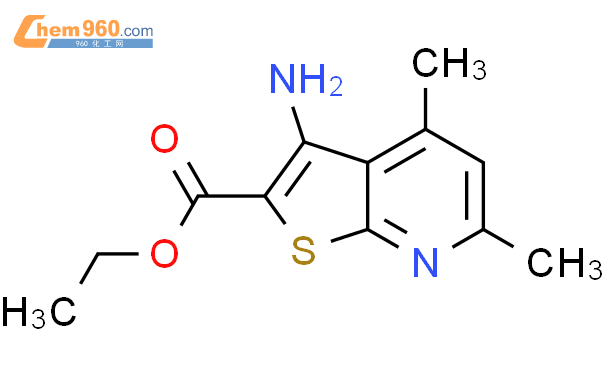 3-氨基-4,6-二甲基噻吩并[2,3-B]吡啶-2-羧