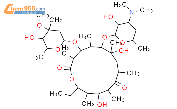 紅黴素b結構式圖片|527-75-3結構式圖片