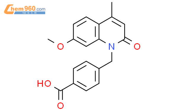 528821 46 7 Benzoic Acid 4 [ 7 Methoxy 4 Methyl 2 Oxo 1 2h Quinolinyl Methyl] Cas号 528821 46 7