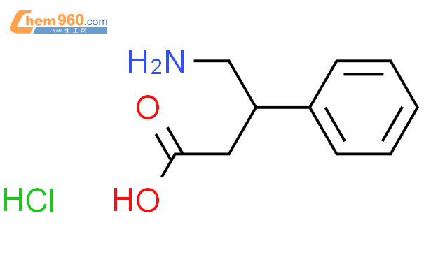 (S)-4-氨基-3-苯基丁酸盐酸盐结构式图片|52950-37-5结构式图片