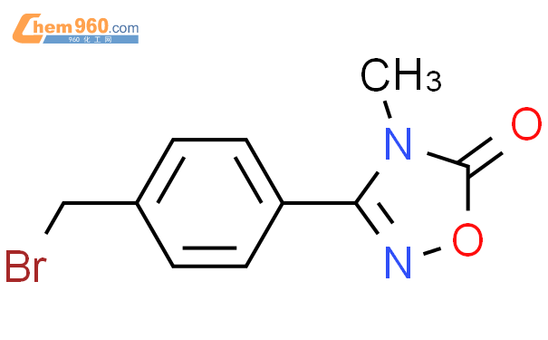 530144 76 4124 Oxadiazol 54h One 3 4 Bromomethylphenyl 4 Methyl 化学式、结构式、分子式、mol 960化工网 