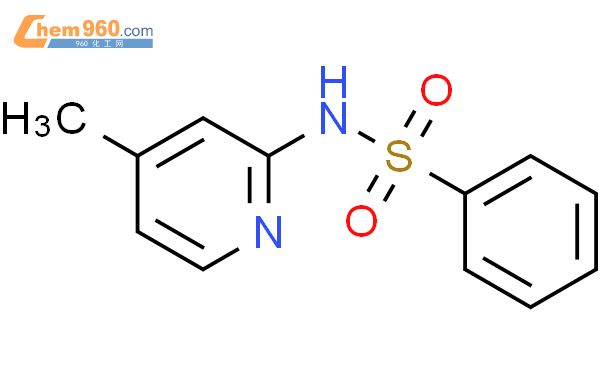 N-(4-甲基-2-吡啶)苯磺酰胺结构式图片|53472-20-1结构式图片