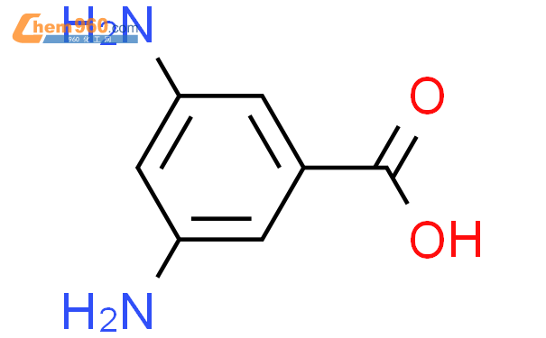 3,5-Diaminobenzoic Acid  3,5-二氨基苯甲酸结构式图片|535-87-5结构式图片