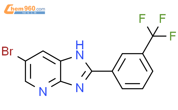 537029-71-3_1H-IMIDAZO[4,5-B]PYRIDINE, 6-BROMO-2-[3-(TRIFLUOROMETHYL ...