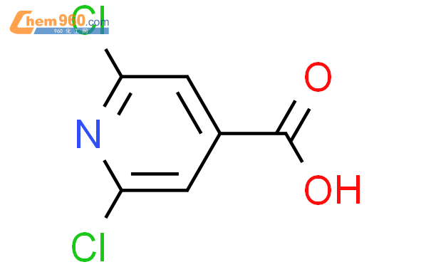 2,6-二氯吡啶-4-羧酸结构式图片|5398-44-7结构式图片