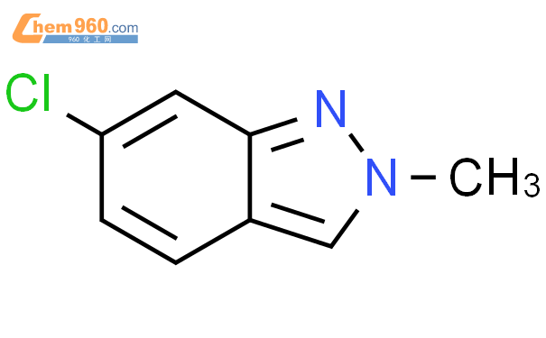 6-氯-2-甲基-2H-吲唑结构式图片|541539-87-1结构式图片