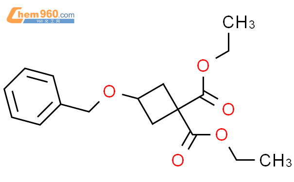 3-苄氧基环丁烷-1,1-二甲酸二乙酯结构式图片|54166-15-3结构式图片