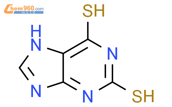 2,6-二巯基嘌呤结构式图片|5437-25-2结构式图片