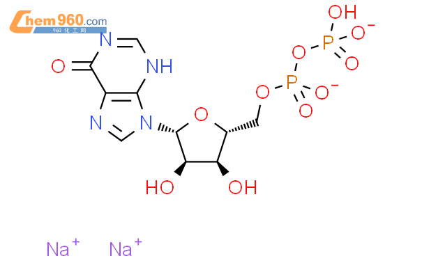 次黄嘌呤核苷5'-二磷酸二钠结构式图片|54735-61-4结构式图片