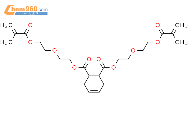 [(2-甲基-1-氧代-2-丙烯-1-基)氧基]乙氧基]乙基]酯結構式,4-環己烯-1