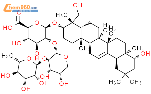 大豆皂苷II结构式图片|55319-36-3结构式图片