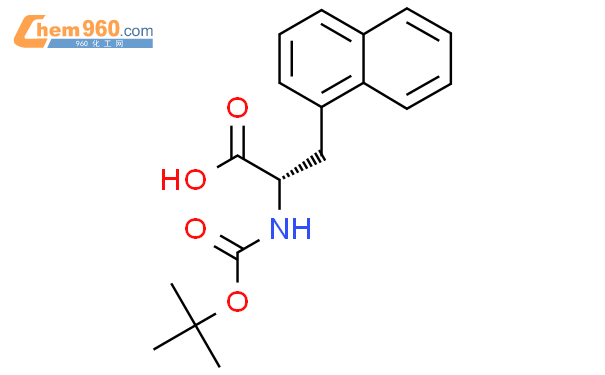 Boc-3-(1-萘基)-L-丙氨酸结构式图片|55447-00-2结构式图片
