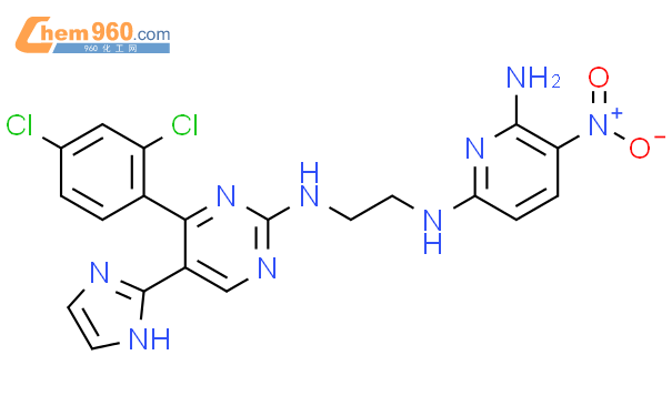 N2-(2-((4-(2,4-二氯苯基)-5-(1H-咪唑-2-基)嘧啶-2-基)氨基)乙基)-5-硝基吡啶-2,6-二胺