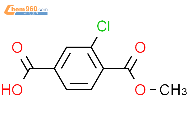 3-氯-4-甲氧羰基苯甲酸结构式图片|55737-77-4结构式图片