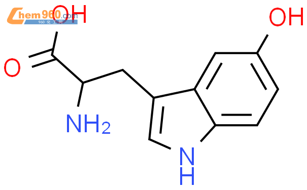 DL-5-羟基色氨酸结构式图片|56-69-9结构式图片