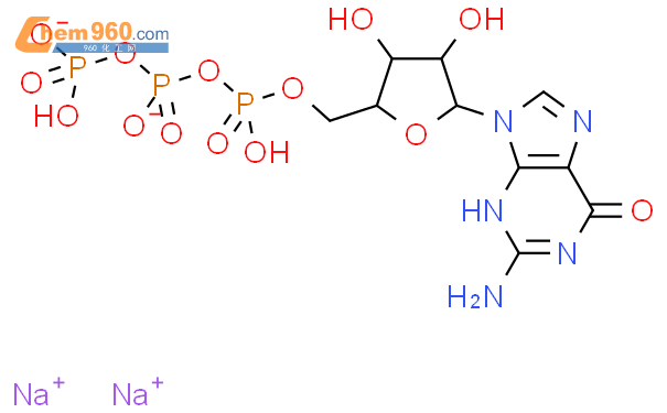 三磷酸鸟苷二钠盐结构式图片|56001-37-7结构式图片