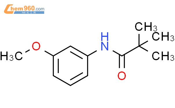 N-(3-甲氧基苯基)-2,2-二甲基丙酰胺结构式图片|56619-93-3结构式图片