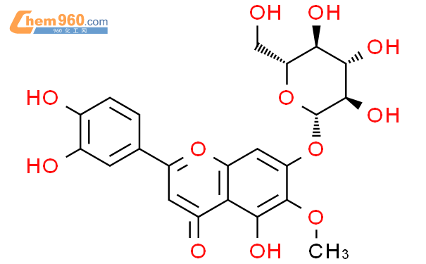 假荆芥属苷,Nepetin-7-glucoside,植物提取物,标准品,对照品结构式图片|569-90-4结构式图片