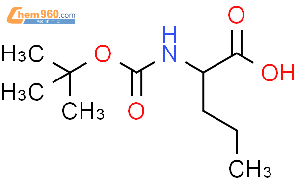 丁氧羰基-D-正缬氨酸结构式图片|57521-85-4结构式图片