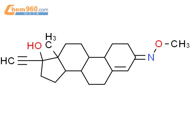 (17R)-17-羟基-19-去甲孕甾-4-烯-20-炔-3-酮 O-甲基肟