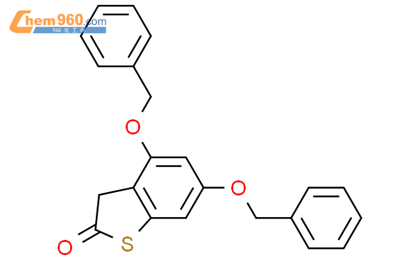 581065 50 1 Benzo b thiophen 2 3H one 4 6 bis phenylmethoxy CAS号