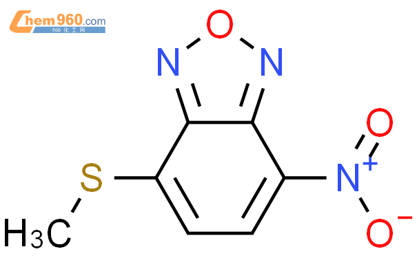 58165 07 4213 Benzoxadiazole 4 Methylthio 7 Nitro 化学式、结构式、分子式、mol 960化工网 