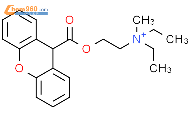 N,N-二乙基-N-甲基-2-[(9H-氧杂蒽-9-基羰基)氧基]-乙铵
