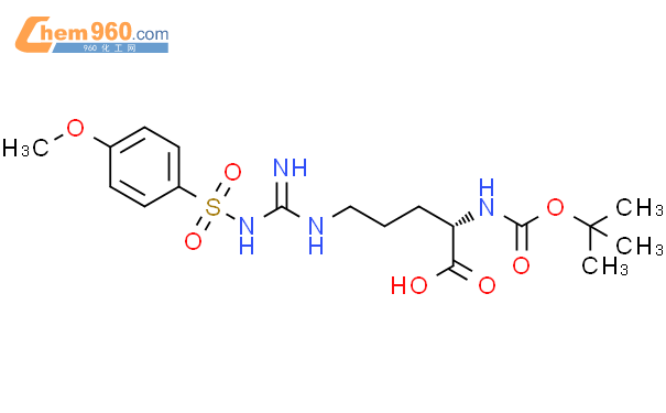 Nα-Boc-Nω-(甲氧基苯磺酰基)-L-精氨酸