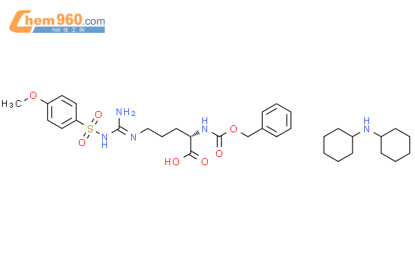 N-alpha-苄氧羰基-N-omega-4-甲氧基苯磺酰基-l-精氨酸二环己基铵盐