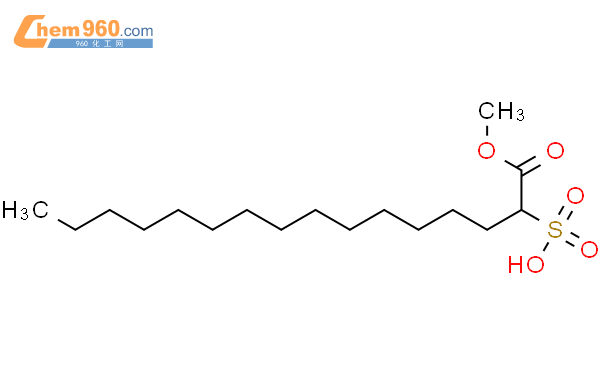 1-甲氧基-1-氧代十六烷-2-磺酸