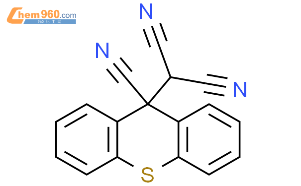 59215 71 3 Propanedinitrile 9 Cyano 9h Thioxanthen 9 Yl 化学式、结构式、分子式、mol 960化工网