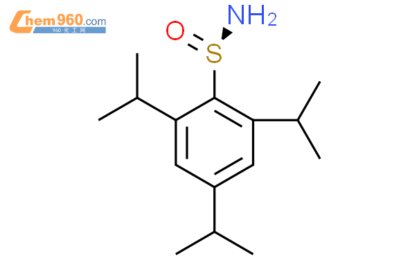 592507 77 2 R 2 4 6 Triisopropylbenzenesulfinamide化学式、结构式、分子式、mol 960化工网