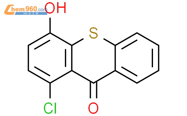 59803 22 4 1 Chloro 4 Hydroxy 9h Thioxanthen 9 One化学式、结构式、分子式、mol 960化工网